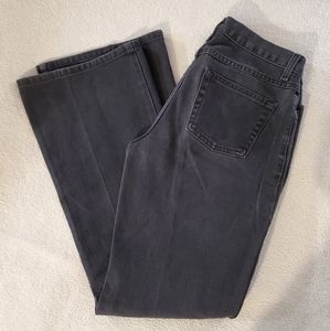 Newport News Jeanology 90s Lowrise Black Denim Flare Size 6